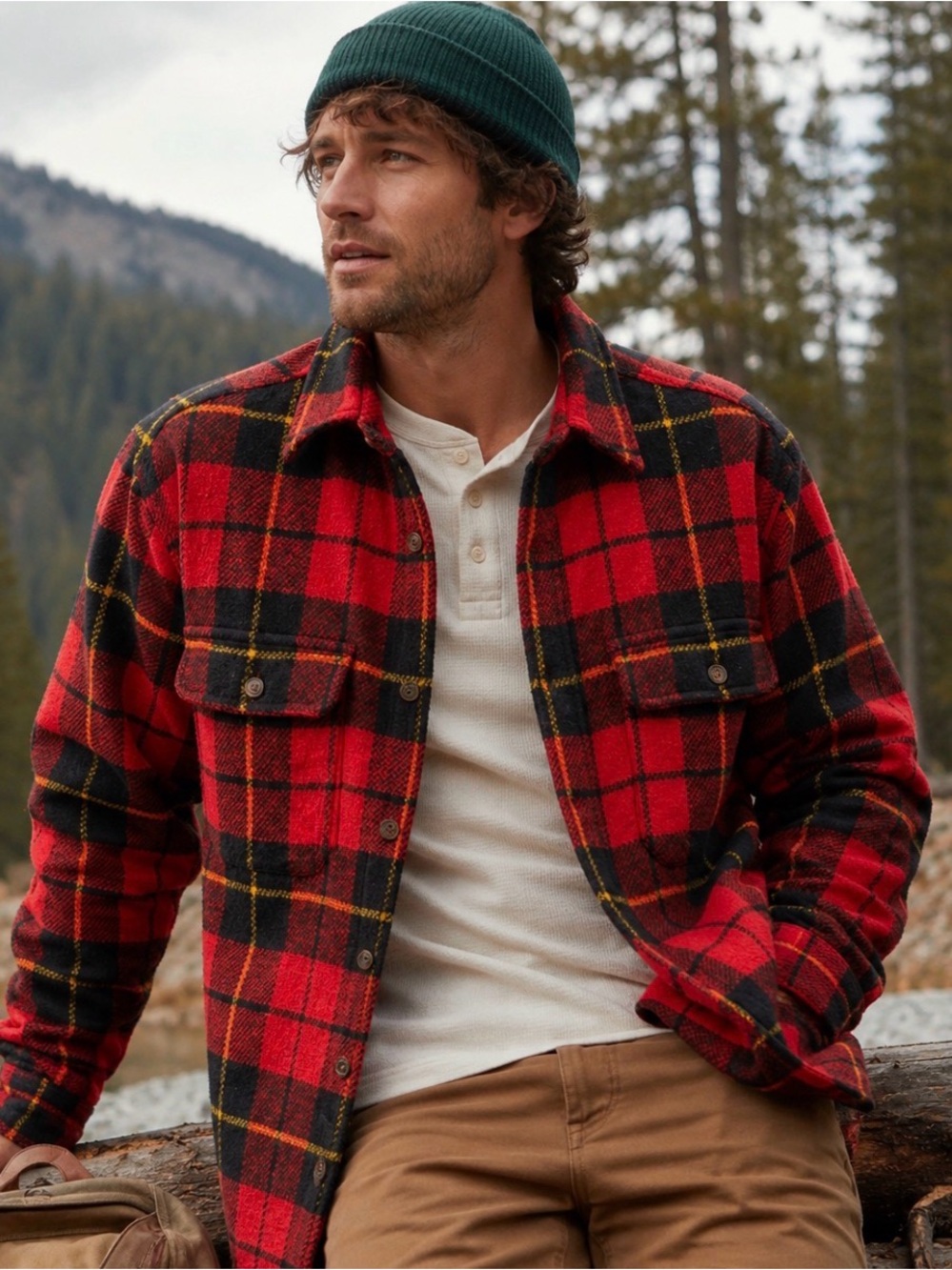 Vintage 1990s GAP Buffalo Plaid Wool Blend Jacket Shacket L Americana Cabincore